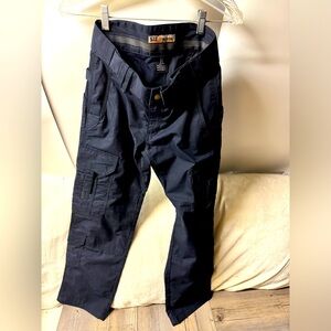 5.11 Tactical Long Pants Women Size 4 Reg Navy Blue Concealed Carry Cargo Pants